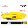 Cáp HDMI 2.0 cho TV 4k 2k cao cấp dài 20m chính hãng 3A